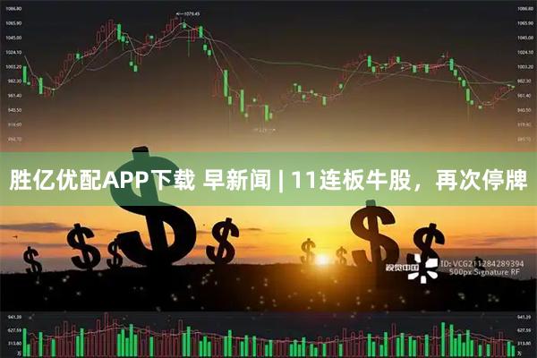 胜亿优配APP下载 早新闻 | 11连板牛股，再次停牌